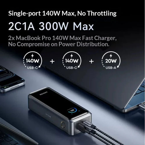 Anker A110A Prime Portable Power Bank 26500mAh 300W Max Fast Charging Airline-Approved for Laptops iPhone Huawei and Xiaomi