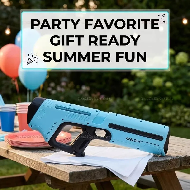 Electric Water Guns for Adults Powerful Squirt Automatic Suction Water Storage Gun Blasters Summer Pool Outdoor Game Toy Gift