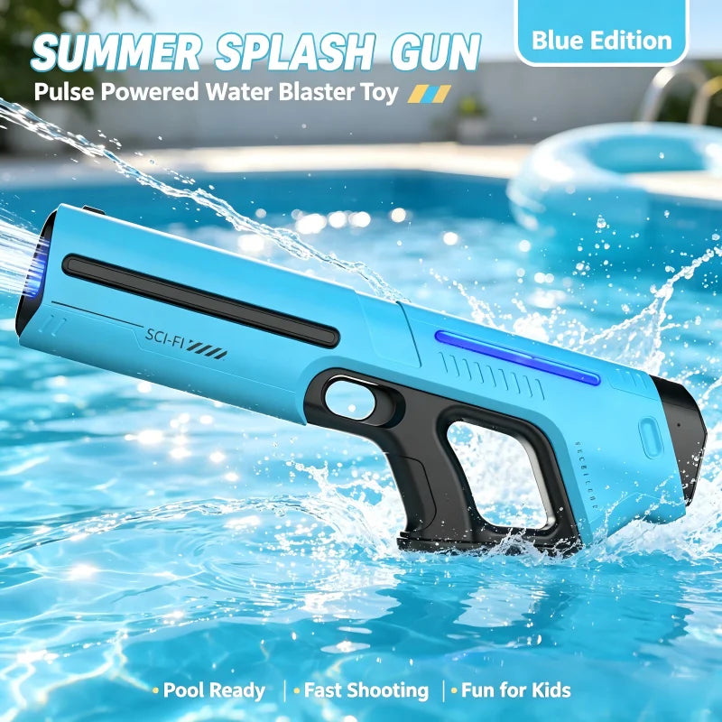 Electric Water Guns for Adults Powerful Squirt Automatic Suction Water Storage Gun Blasters Summer Pool Outdoor Game Toy Gift